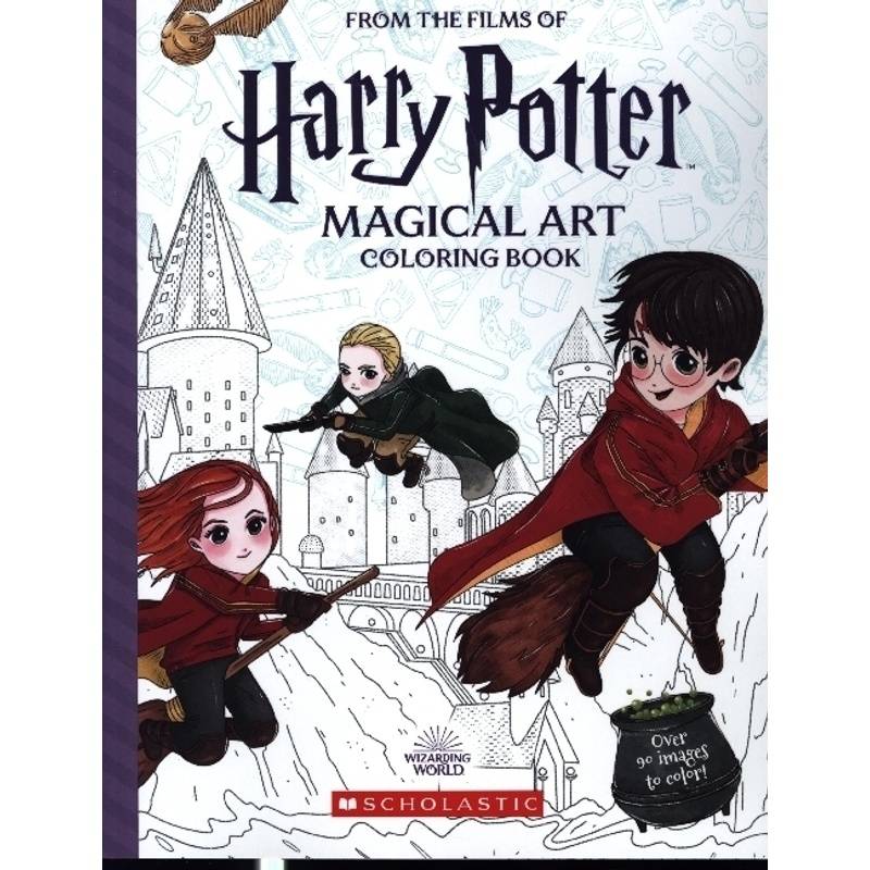 Harry Potter: Magical Art Coloring Book - Cala Spinner, Kartoniert (TB) von Scholastic US