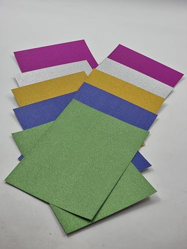 Glitzerkarton, A4, 10 Stück, verschiedene Farben, Bastelkarton für Kunst & Handwerk, Scrapbooking, Schulprojekte Glitzerkarton, A4, 10 Stück, verschiedene Farben, Bastelkarton für Kunst & Handwerk, Scrapbooking, Schulprojekte von Schone