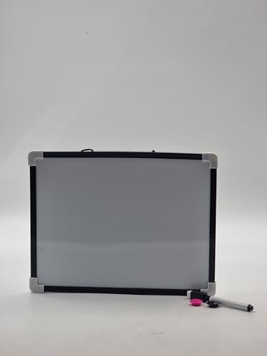 Whiteboard- und Stifte-Set, 4-teilig, magnetisch, trocken abwischbar, mit Marker, Radiergummi und 2 Magneten, 29,5 x 22,5 cm von Schone