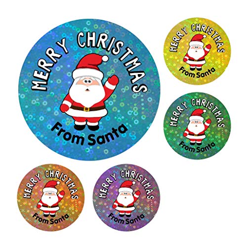 School Stickers Glitzernde bunte Aufkleber von Santa von School Stickers