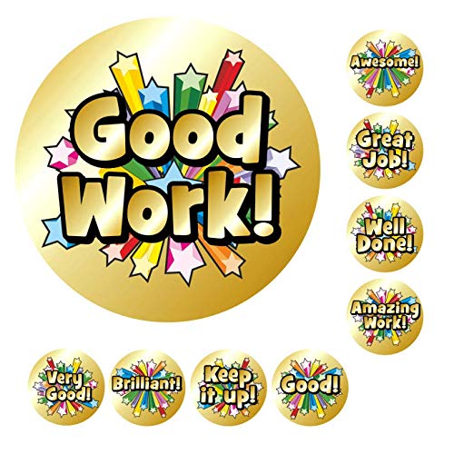 Schulaufkleber Mini Metallic Gold Shooting Star Sticker von School Stickers