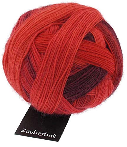 Schoppel Wolle Zauberball Fb. 1963 Cranberries, bunte Sockenwolle mit Farbverlauf zum Stricken oder Häkeln von Schoppel Wolle Zauberball