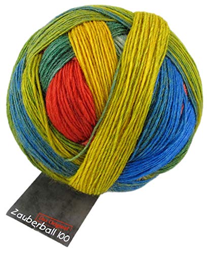 Schoppel Zauberball 100 Fb. 1701 Papagei, Merinowolle mit Farbverlauf zum Stricken und Häkeln von Schoppel Zauberball 100