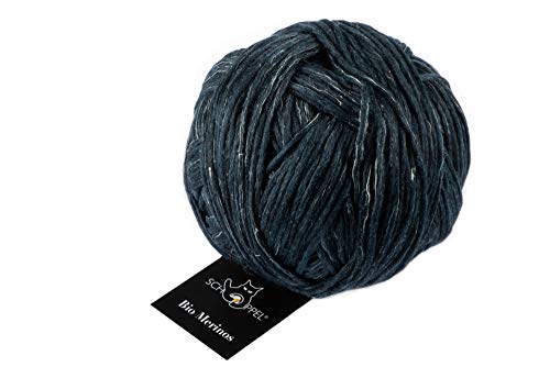 GOTS Wolle Schoppel Bio Merinos Farbe 5985m Sepia Melange, Biowolle Merinowolle zum Stricken oder Häkeln, 50g von Schoppel