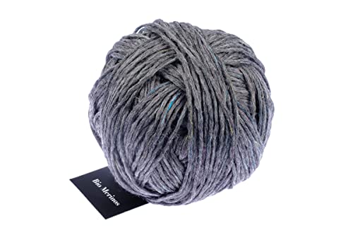 GOTS Wolle Schoppel Bio Merinos Farbe 9200tw Silber Tweed, Biowolle Merinowolle zum Stricken oder Häkeln, 50g von Schoppel