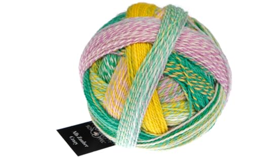 Schoppel Wolle Zauberball Alb Zauber Crazy, Sockenwolle mit Farbverlauf, Sockengarn, Strumpfwolle mit Schurwolle von der Schwäbischen Alb (2400 Liminosa) von Schoppel