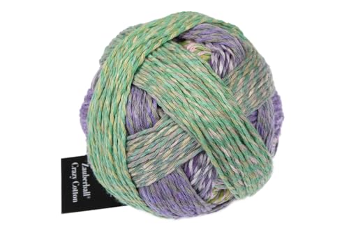 Schoppel Wolle Zauberball Crazy Cotton Baumwollgarn mit Farbverlauf, 100% Baumwolle, ca. 210 m/100g, Nadelstärke 3-4 mm (2628 Arzt oder Apotheker) von Schoppel