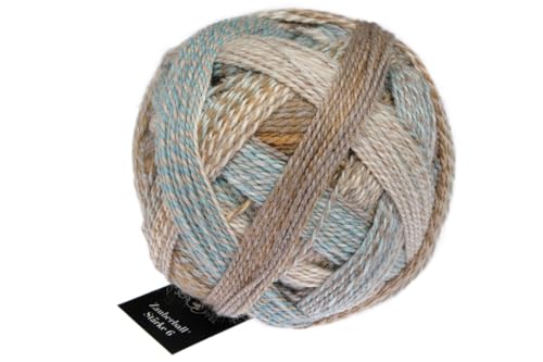 Schoppel Wolle Zauberball Stärke 6, 150g bunte Sockenwolle 6-fädig, dicke Strumpfwolle 6-fach, Sockengarn mit Farbverlauf zum stricken und häkeln | 75% Wolle, 25% Polyamid (2690 Freilichtspiel) von Schoppel