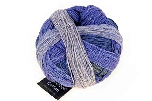 Schoppel Zauberball Cotton, Häkelwolle Baumwolle, Baumwollgarn mit Farbverlauf, Farbverlaufsgarn zum Stricken und Häkeln | 100g 420m (2342 Plan B) von Schoppel