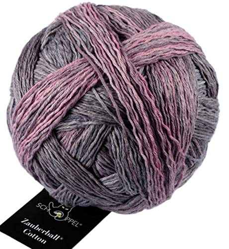 Schoppel Zauberball Cotton, Häkelwolle Baumwolle, Baumwollgarn mit Farbverlauf, Farbverlaufsgarn zum Stricken und Häkeln | 100g 420m (2393 Bankgeheimnis) von Schoppel