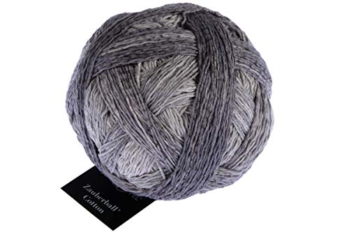 Schoppel Zauberball Cotton, Häkelwolle Baumwolle, Baumwollgarn mit Farbverlauf, Farbverlaufsgarn zum Stricken und Häkeln | 100g 420m (2439 Mondfahrt) von Schoppel