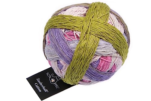 Schoppel Zauberball Cotton, Häkelwolle Baumwolle, Baumwollgarn mit Farbverlauf, Farbverlaufsgarn zum Stricken und Häkeln | 100g 420m (2503 Juke Box) von Schoppel