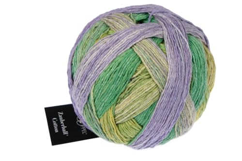 Schoppel Zauberball Cotton, Häkelwolle Baumwolle, Baumwollgarn mit Farbverlauf, Farbverlaufsgarn zum Stricken und Häkeln | 100g 420m (2628) von Schoppel