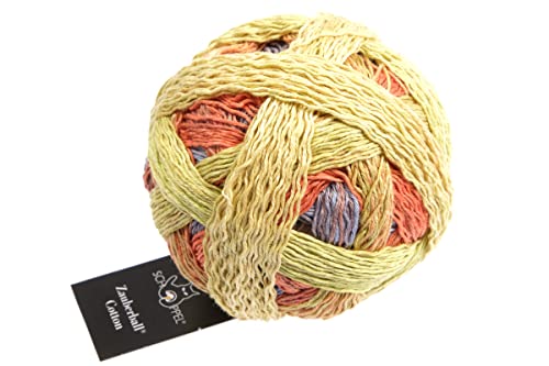 Schoppel Zauberball Cotton 2509 Pelusilla, Baumwollgarn mit Farbverlauf zum Stricken und Häkeln, 100g von Schoppel