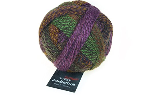 Schoppel Zauberball Crazy, Sockenwolle mit Farbverlauf, Sockengarn zum Stricken oder Häkeln, bunte Strumpfwolle, 100g, 75% Schurwolle, 25% Polyamid (2312 Piano Bar) von Schoppel