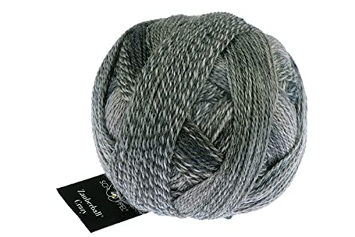 Schoppel Zauberball Crazy, Sockenwolle mit Farbverlauf, Sockengarn zum Stricken oder Häkeln, bunte Strumpfwolle, 100g, 75% Schurwolle, 25% Polyamid (2428 Schlammpackung) von Schoppel