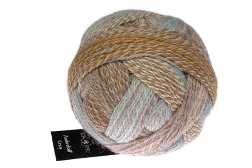 Schoppel Zauberball Crazy, Sockenwolle mit Farbverlauf, Sockengarn zum Stricken oder Häkeln, bunte Strumpfwolle, 100g, 75% Schurwolle, 25% Polyamid (2690 Freilichtspiel) von Schoppel