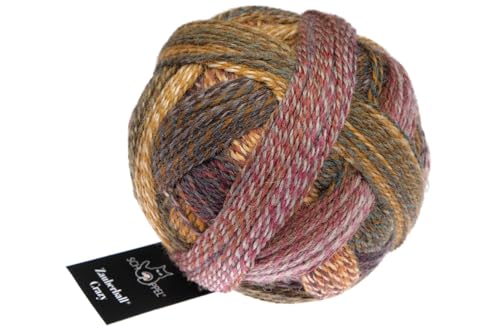 Schoppel Zauberball Crazy, Sockenwolle mit Farbverlauf, Sockengarn zum Stricken oder Häkeln, bunte Strumpfwolle, 100g, 75% Schurwolle, 25% Polyamid (2692 Gegenlicht) von Schoppel