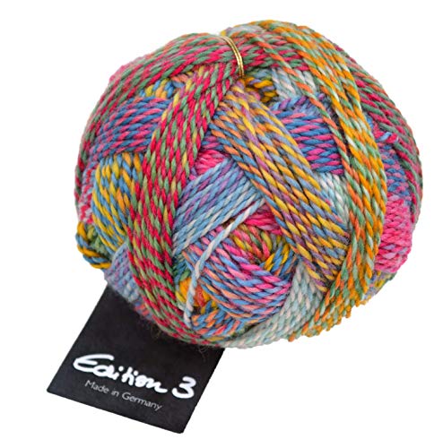 Schoppel Zauberball Edition 3, Reine Merinowolle Häkelwolle Strickgarn | 100% Wolle | Merino extrafine für Nadelstärke 3 bis 3,5 mm (2296 Englischer Garten) von Schoppel