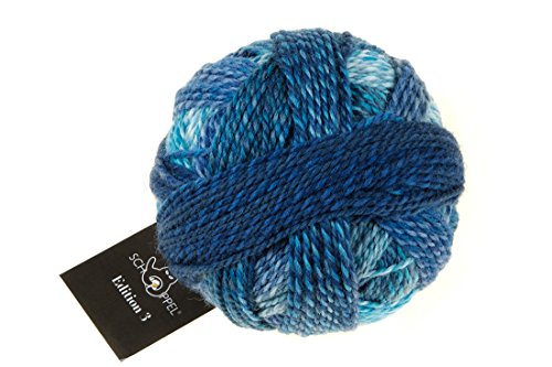 Schoppel Zauberball Edition 3 | Reine Merinowolle zum Stricken und Häkeln | 100% Wolle | Merino extrafine für Nadelstärke 3 bis 3,5 mm (2362 Blauschleier) von Schoppel