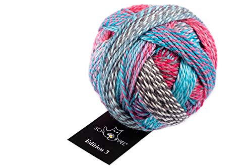 Schoppel Zauberball Edition 3 | Reine Merinowolle zum Stricken und Häkeln | 100% Wolle | Merino extrafine für Nadelstärke 3 bis 3,5 mm (2399 Rosetta) von Schoppel