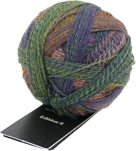 Schoppel Zauberball Edition 6, Häkelwolle Merinowolle, Farbverlaufswolle für Nadelstärke 2 bis 3 mm, 50g Strickgarn zum Stricken oder Häkeln (2328 Gartentage) von Schoppel