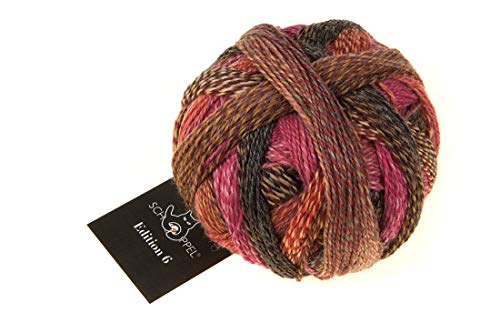 Schoppel Zauberball Edition 6, Häkelwolle Merinowolle, Farbverlaufswolle für Nadelstärke 2 bis 3 mm, 50g Strickgarn zum Stricken oder Häkeln (2361 Tante Emma) von Schoppel