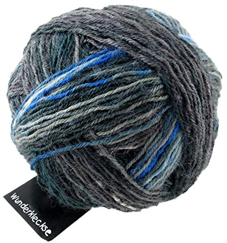 Schoppel Zauberball Wunderklecks, Sockenwolle mit Farbverlauf, Strumpfwolle 100g, bemaltes Sockengarn | 75% Wolle, 25% Polyamid (2150 Titanic) von Schoppel