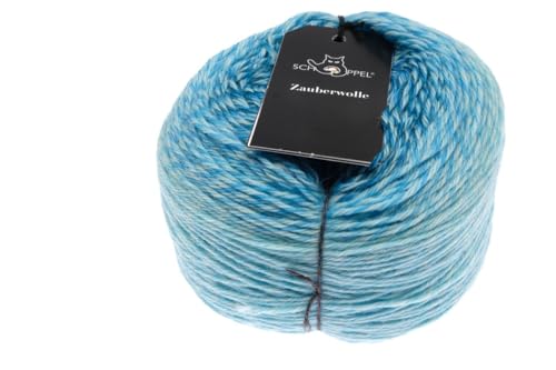 Schoppel Zauberwolle, reine Wolle mit Farbverlauf zum Stricken oder Häkeln für Nadelstärke 3-3,5 mm, 100 g (2507 Ueberdosis) von Schoppel