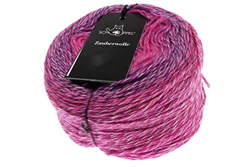 Schoppel Zauberwolle, reine Wolle mit Farbverlauf zum Stricken oder Häkeln für Nadelstärke 3-3,5 mm (2517 Pink Affaire) von Schoppel
