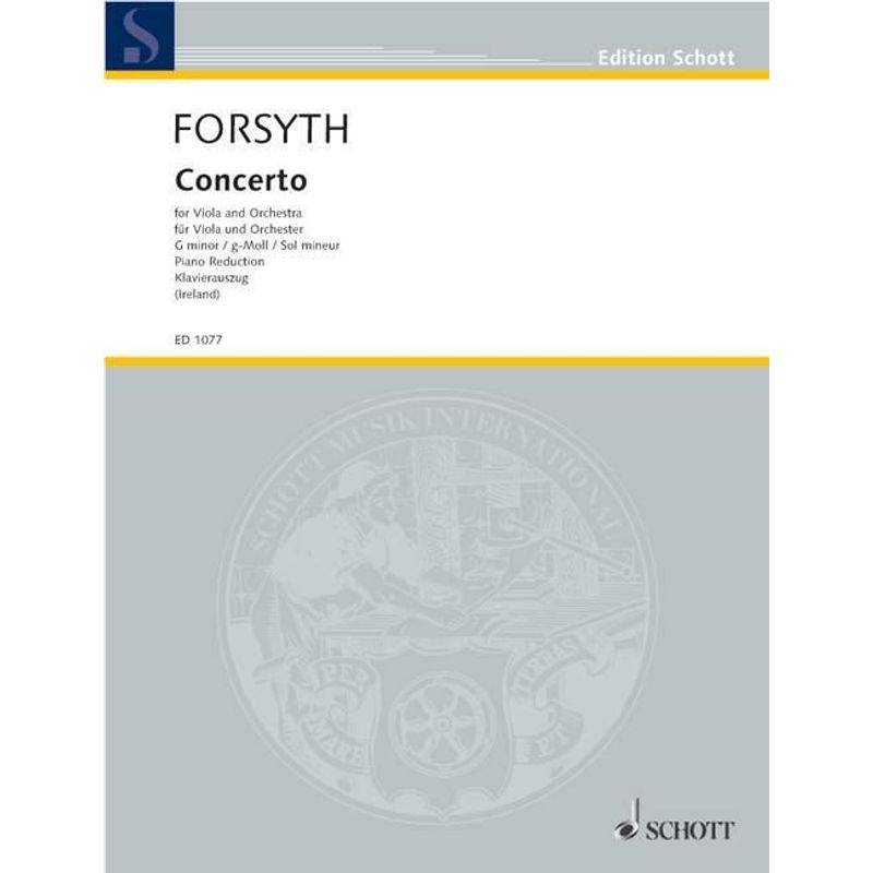 Concerto G-Moll. Klavierauszug Mit Solostimme., Geheftet von Schott Music
