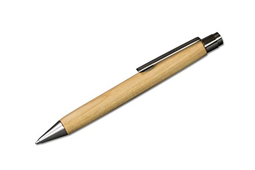 Schreibgefühl Kugelschreiber aus Holz | edler Druckkugelschreiber aus Kirschholz, Mine blau von Schreibgefühl