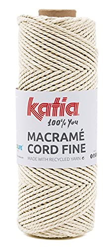 Katia MACRAMÉ CORD FINE , 50% Recycelte Baumwolle - 50% Recyceltes Polyester (206) von Katia
