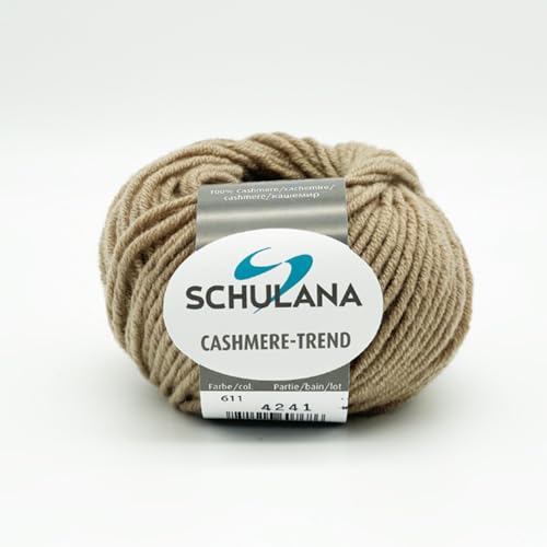 Cashmere Wolle zum Stricken und Häkeln I 100% Cashmere (12-fach) I 25g/ca. 58m Nachtblau I Cashmere Trend Garn für Pullover, Cardigans, Loops, Babykleidung und Accessoires von Schulana