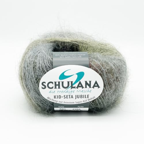 SCHULANA Kid-Seta Jubilé, 70% Mohair (Super-Kid), 30% Seide, zum Stricken und Häkeln, 25g ca 210m, Farbe 590 SCHULANA Kid-Seta Jubilé, 70% Mohair (Super-Kid), 30% Seide, zum Stricken und Häkeln, 25g ca 210m, Farbe 590 von SCHULANA