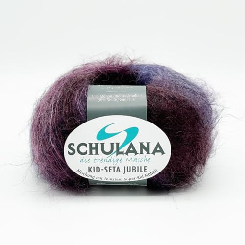SCHULANA Kid-Seta Jubilé, 70% Mohair (Super-Kid), 30% Seide, zum Stricken und Häkeln, 25g ca 210m, Farbe 550 von SCHULANA