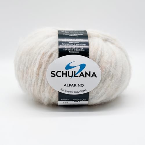 SCHULANA Alparino, Baby-Alpaka, extrafeiner Merino und Baumwolle, zum Stricken und Häkeln, 50g ca 95m, Natur-Orange-Grün 500 SCHULANA Alparino, Baby-Alpaka, extrafeiner Merino und Baumwolle, zum Stricken und Häkeln, 50g ca 95m, Natur-Orange-Grün 500 von SCHULANA