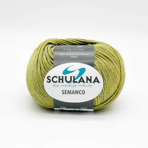 Schulana Semanco, Schurwolle, Grün, 50g, 108 von Schulana