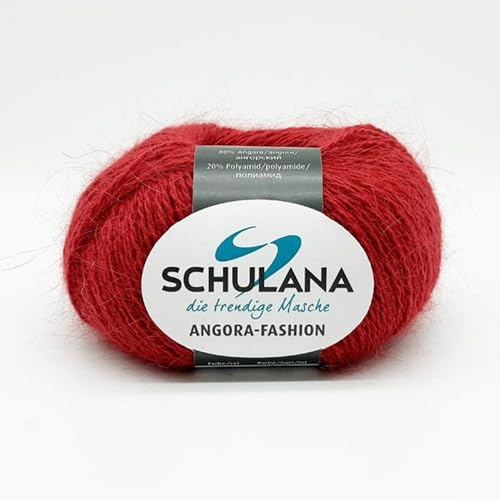 Superfeine Angora Wolle zum Stricken und Häkeln I 80% Angora & 20% Polyamid I 25g/ca.112m Dunkelrot I Angora Fashion Garn für Schal, Mütze, Handschuhe, Pullover und Tücher Superfeine Angora Wolle zum Stricken und Häkeln I 80% Angora & 20% Polyamid I 25g/ca.112m Dunkelrot I Angora Fashion Garn für Schal, Mütze, Handschuhe, Pullover und Tücher von Schulana