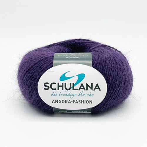 Superfeine Angora Wolle zum Stricken und Häkeln I 80% Angora & 20% Polyamid I 25g / ca. 112m Dunkelviolett I Angora-Fashion Garn für Schal, Mütze, Handschuhe, Pullover und Tücher Superfeine Angora Wolle zum Stricken und Häkeln I 80% Angora & 20% Polyamid I 25g / ca. 112m Dunkelviolett I Angora-Fashion Garn für Schal, Mütze, Handschuhe, Pullover und Tücher von Schulana