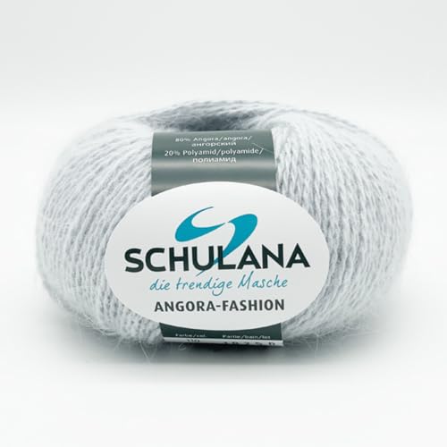 Superfeine Angora Wolle zum Stricken und Häkeln I 80% Angora & 20% Polyamid I 25g/ca.112m Eisgrau I Angora Fashion Garn für Schal, Mütze, Handschuhe, Pullover und Tücher Superfeine Angora Wolle zum Stricken und Häkeln I 80% Angora & 20% Polyamid I 25g/ca.112m Eisgrau I Angora Fashion Garn für Schal, Mütze, Handschuhe, Pullover und Tücher von Schulana