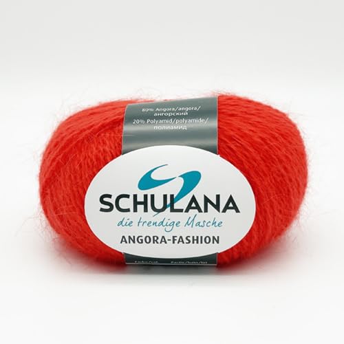 Superfeine Angora Wolle zum Stricken und Häkeln I 80% Angora & 20% Polyamid I 25g/ca.112m Rot I Angora Fashion Garn für Schal, Mütze, Handschuhe, Pullover und Tücher Superfeine Angora Wolle zum Stricken und Häkeln I 80% Angora & 20% Polyamid I 25g/ca.112m Rot I Angora Fashion Garn für Schal, Mütze, Handschuhe, Pullover und Tücher von Schulana