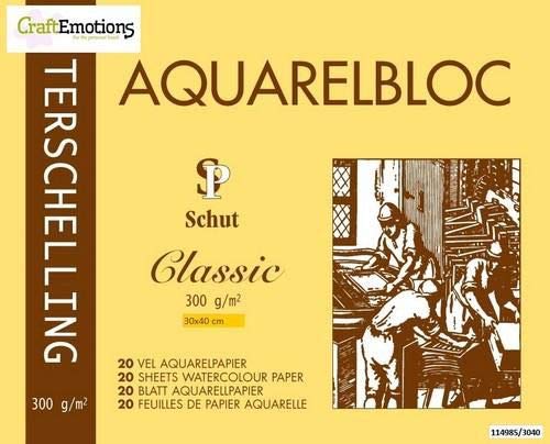 Schut Terschelling Watercoloured pad Classic 30x40cm 300 Gram - 20 Sheets Schut Terschelling Watercoloured pad Classic 30x40cm 300 Gram - 20 Sheets von Schut