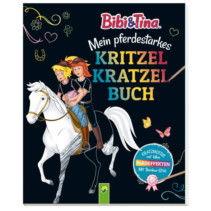 Bibi & Tina -  Mein Pferdestarkes Kritzel-Kratzel-Buch, Kartoniert (TB) von Schwager & Steinlein