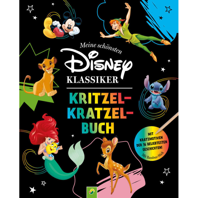 Meine Schönsten Disney Klassiker Kritzel-Kratzel-Buch - Schwager & Steinlein Verlag, Kartoniert (TB) von Schwager & Steinlein