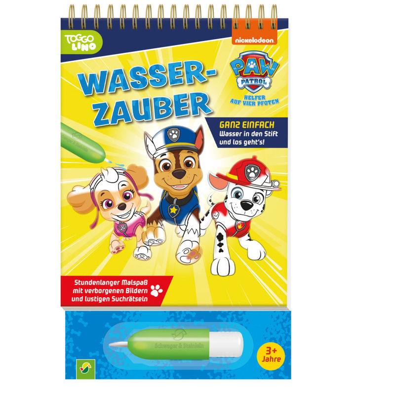 Paw Patrol Wasserzauber - Einfach Mit Wasser Malen! - Schwager & Steinlein Verlag, Pappband von Schwager & Steinlein