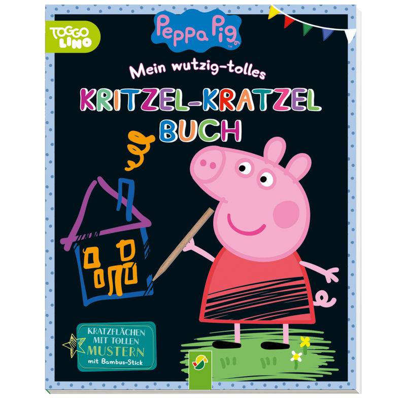 Peppa Pig Mein Wutzig-Tolles Kritzel-Kratzel-Buch, Kartoniert (TB) von Schwager & Steinlein