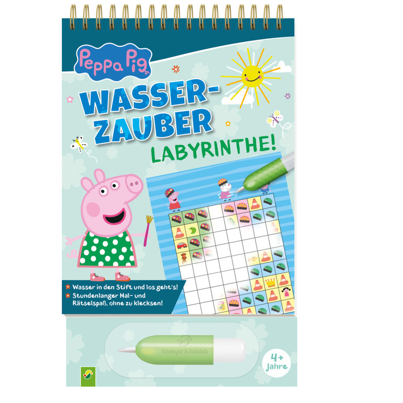 Peppa Pig Wasserzauber | Labyrinthe. Einfach Mit Wasser Malen!, Pappband von Schwager & Steinlein