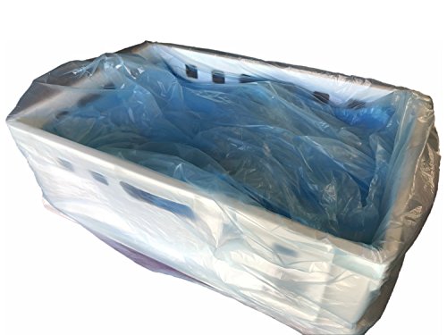 Schwan Group HDPE Seitenfaltensäcke für Eurokästen blau, transluzent 2% 600+400x640 mm, 10 My 1000 Stück von Schwan Group