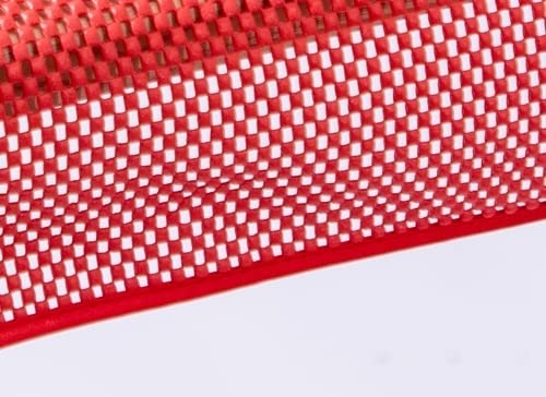 Gartentischdecke Tischdecke Weichschaummaterial Karo einfarbig rutschfest wetterfest 7 Farben und Größen Rot 140 cm rund von Schwar Textilien